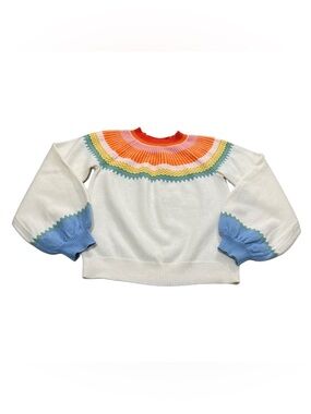 Tuckernuck Pomander Place Colorblock Sweater Size XS Balloon Sleeve
